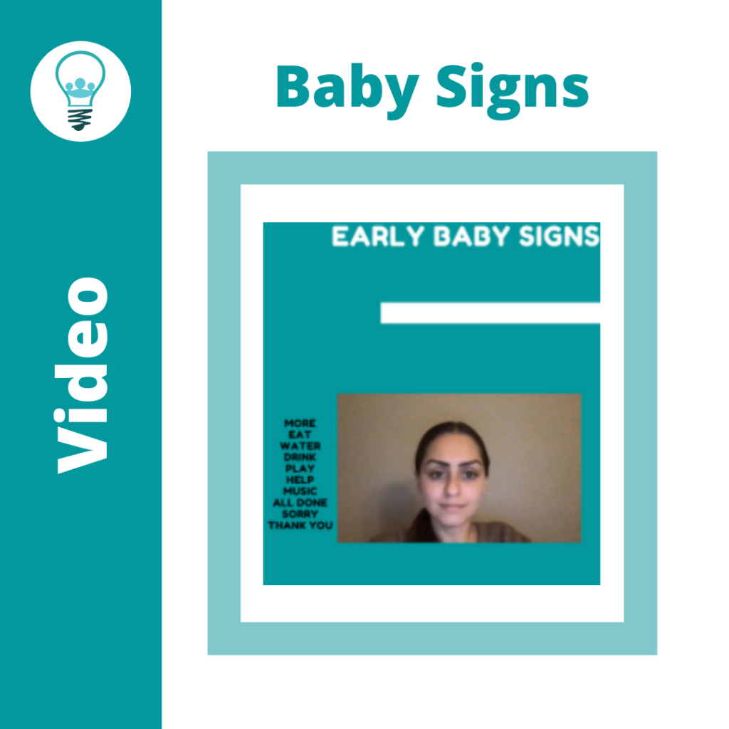 Baby Signs Tutorial Video Therapy Resource Network